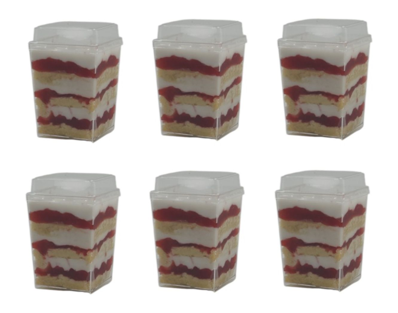 Strawberry Shor Cake Cups Qty 6 Sugar Free Gluten Free